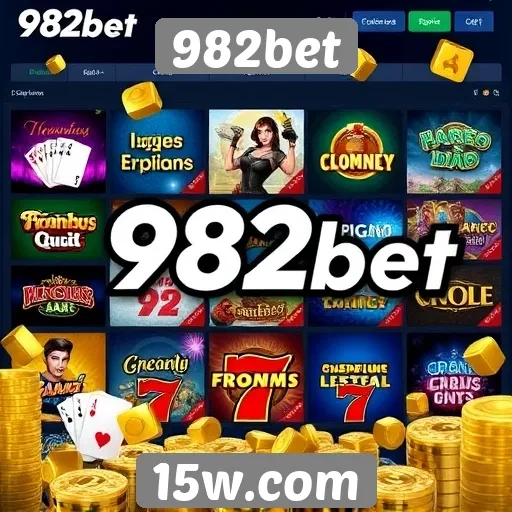 Diversidade de jogos disponíveis no 982bet